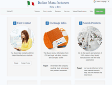 Tablet Screenshot of italianmanufacturers.org